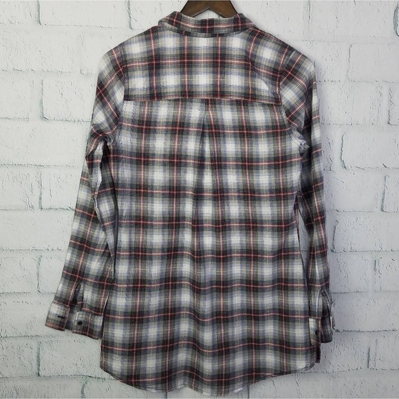 Maurices Womens Plaid 100% Cotton Long Sleeve Button Up Shirt Size Small - Picture 8 of 8